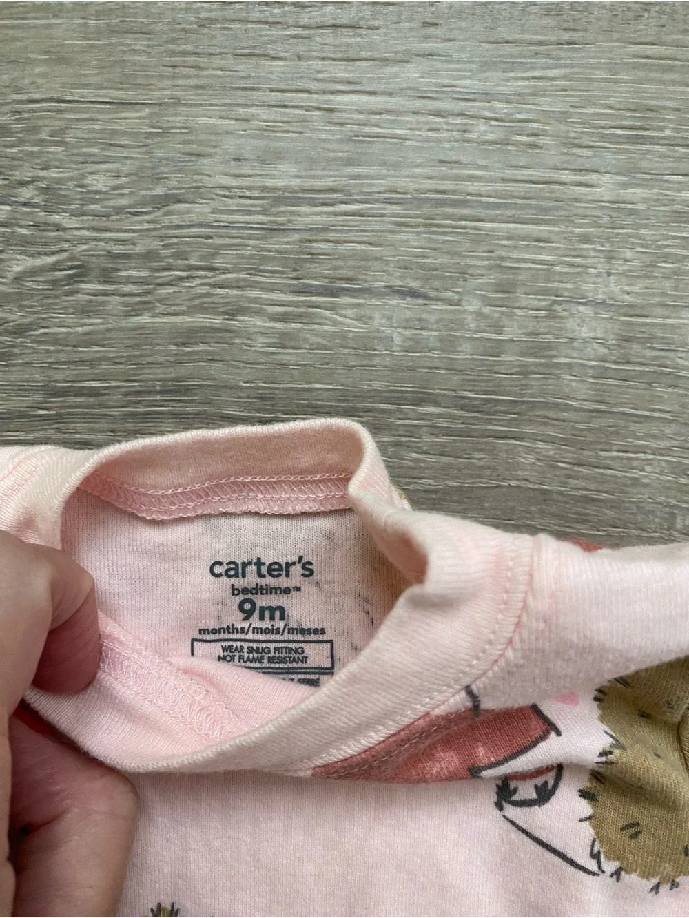 Carter's Hedgehog Heart 2-Pack Pajama Set - Pink & Light Gray